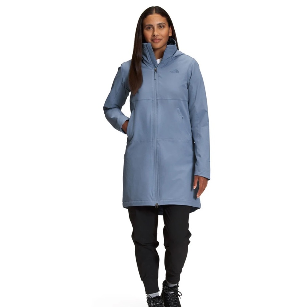 NEW THE NORTH FACE SHELBE RASCHEL PARKA LENGTH WITH HOOD (WOMEN) - FOLK BLUE